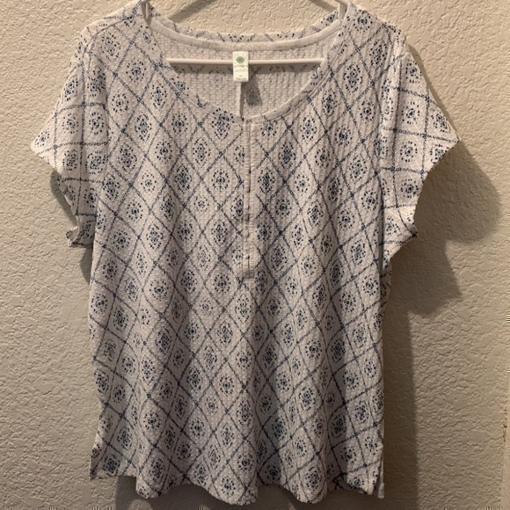 Aventura blouse hook & eye detail at top size XL - Picture 3 of 8